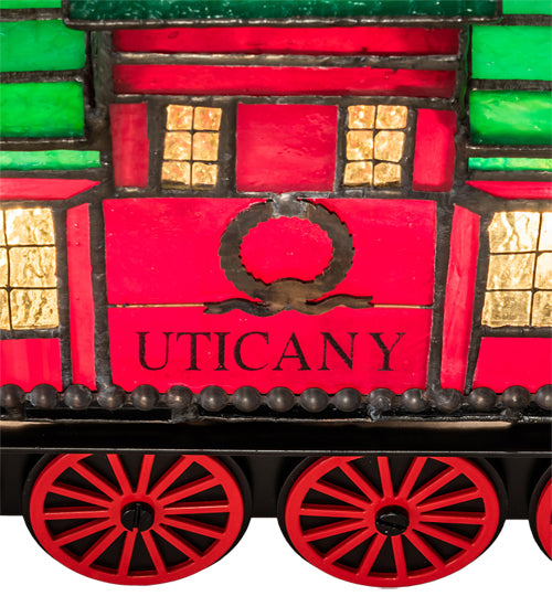 10.5" Long Train Caboose Lighted Sculpture