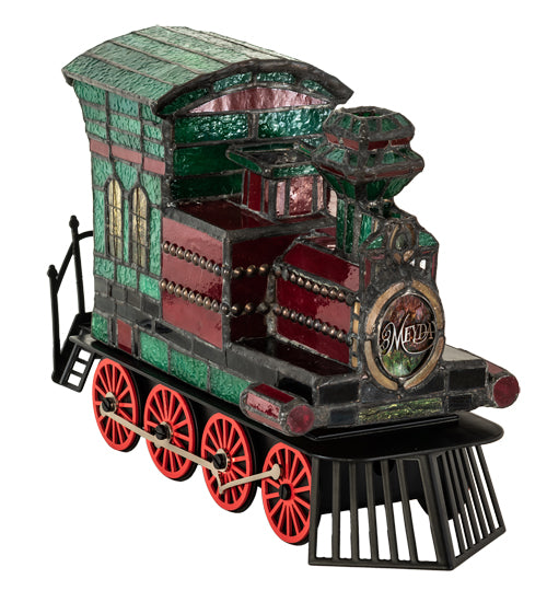 10.5" Long Train Locomotive Lighted Sculpture