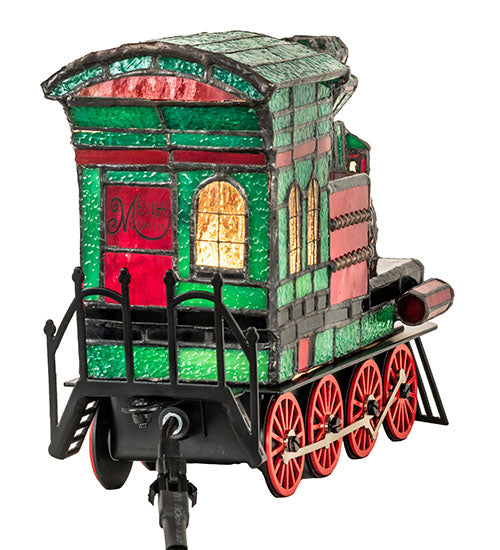 10.5" Long Train Locomotive Lighted Sculpture