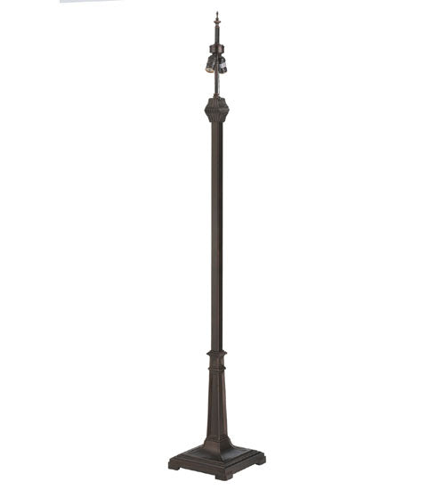 64.5"H Green Pine Branch Mission Floor Lamp