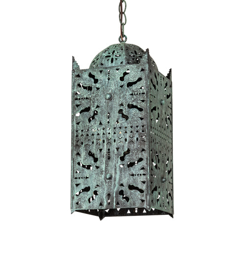 8" Square Moroccan Pendant