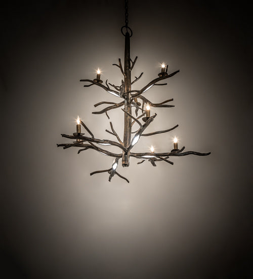 36" Wide Winter Solstice 9 Light Chandelier