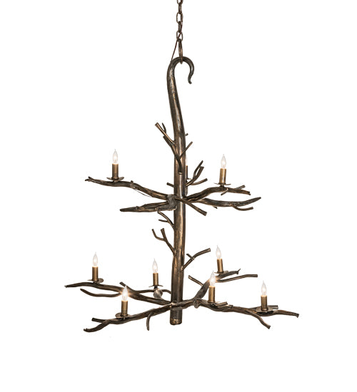 36" Wide Winter Solstice 9 Light Chandelier