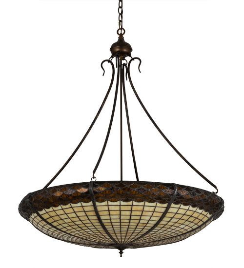 36"W Greenbriar Oak Inverted Pendant