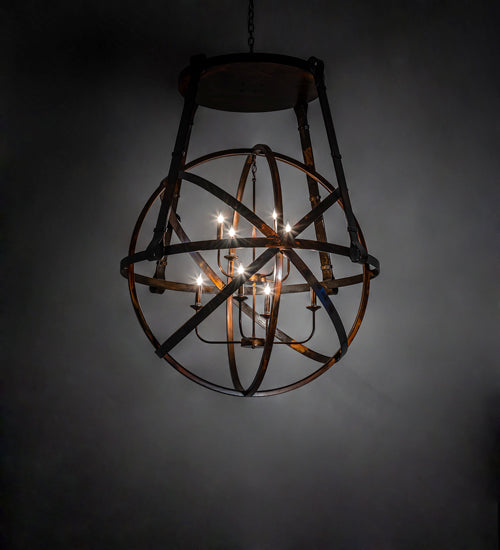 48" Wide Gimbal Grinado Chandelier