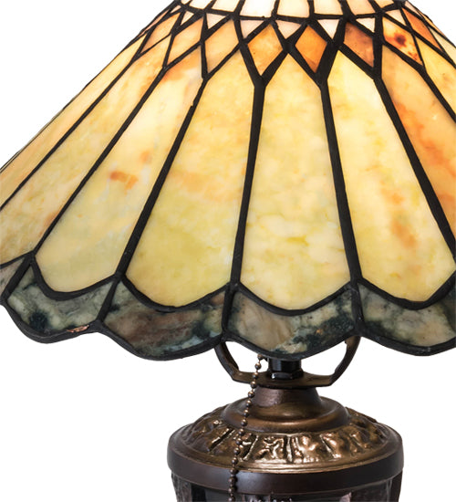 17" High Carousel Jadestone Accent Lamp