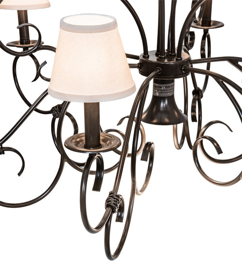 40" Wide Grace 10 Light Two Tier Chandelier