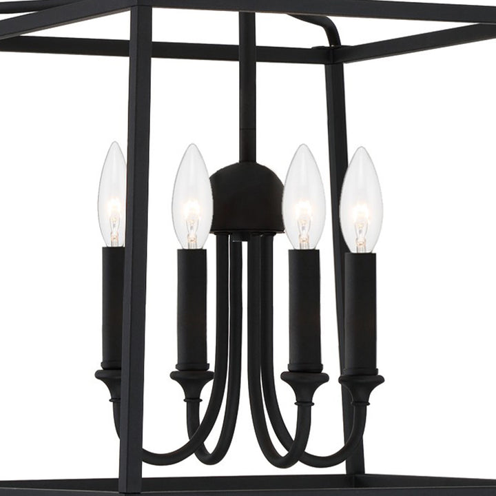 Crystorama Libby Langdon Sylvan 4 Light Black Forged Mini Chandelier