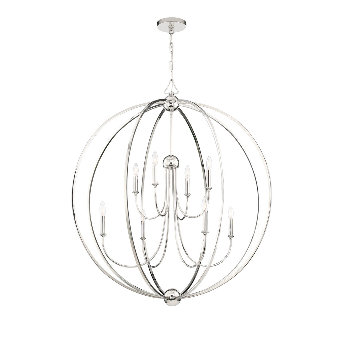 Libby Langdon Sylvan 8 Light Black Forged Chandelier