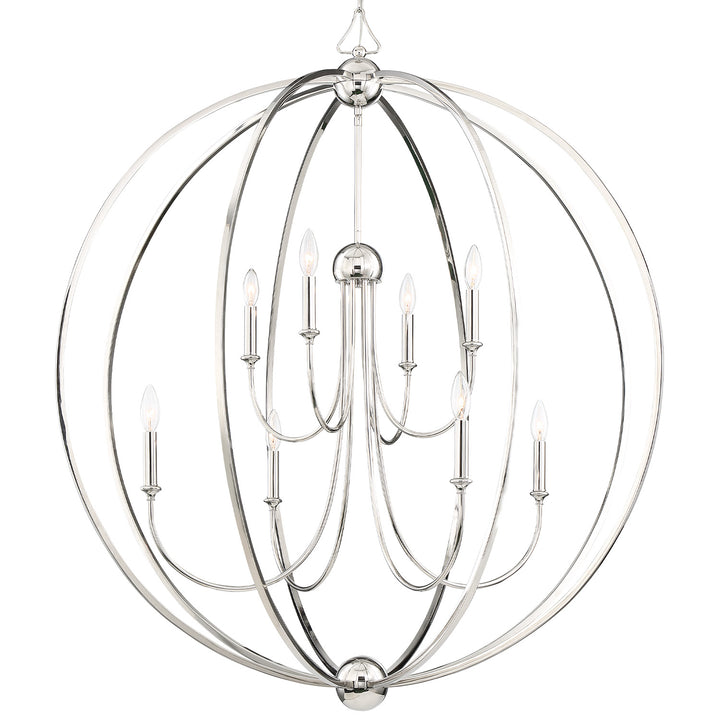 Crystorama Libby Langdon Sylvan 8 Light Black Forged Chandelier