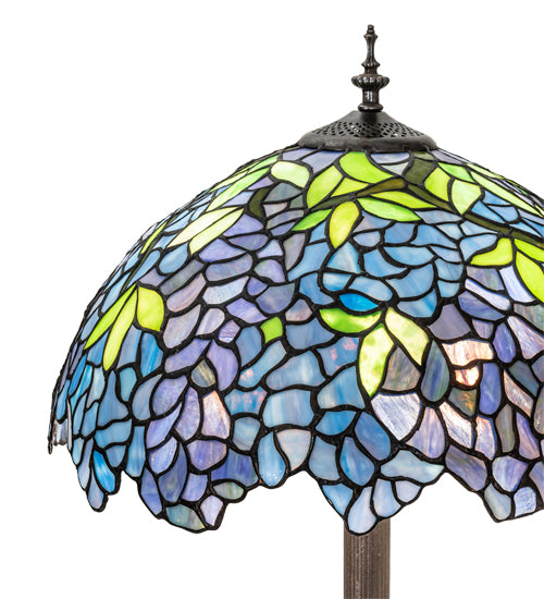 62" High Tiffany Wisteria Floor Lamp