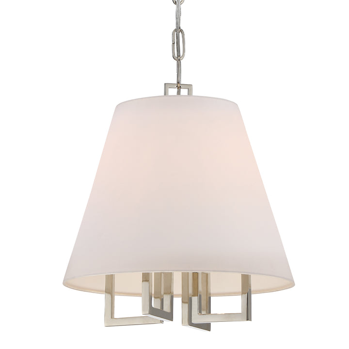 Crystorama Libby Langdon Westwood 4 Light Polished Nickel Pendant