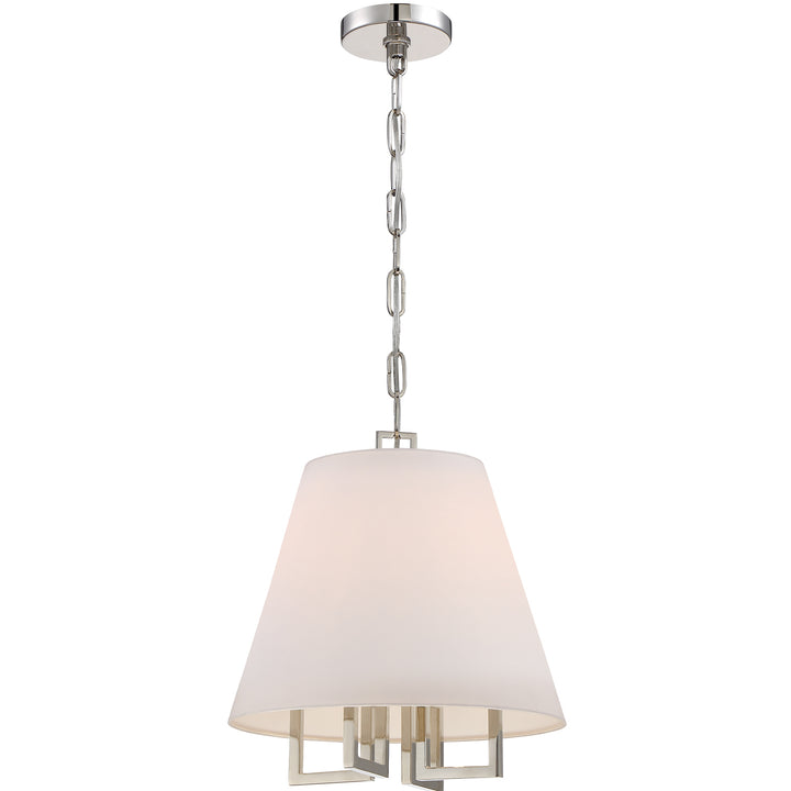 Crystorama Libby Langdon Westwood 4 Light Polished Nickel Pendant