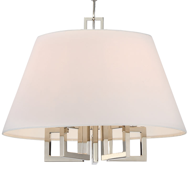 Crystorama Libby Langdon Westwood 5 Light Polished Nickel Pendant