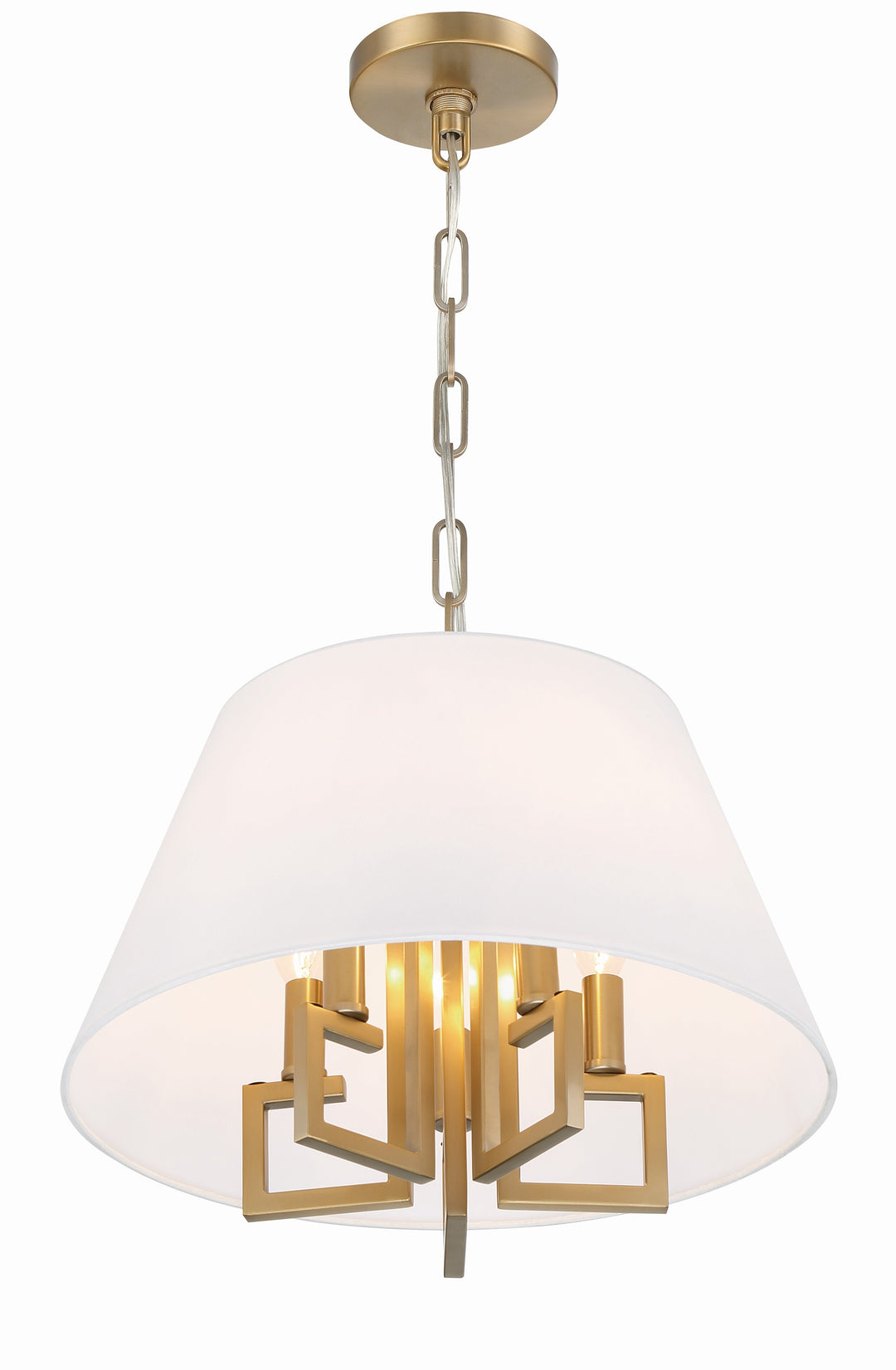 Crystorama Libby Langdon Westwood 5 Light Polished Nickel Pendant