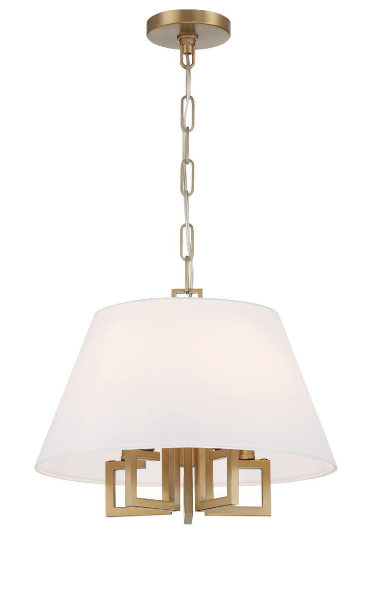 Crystorama Libby Langdon Westwood 5 Light Polished Nickel Pendant