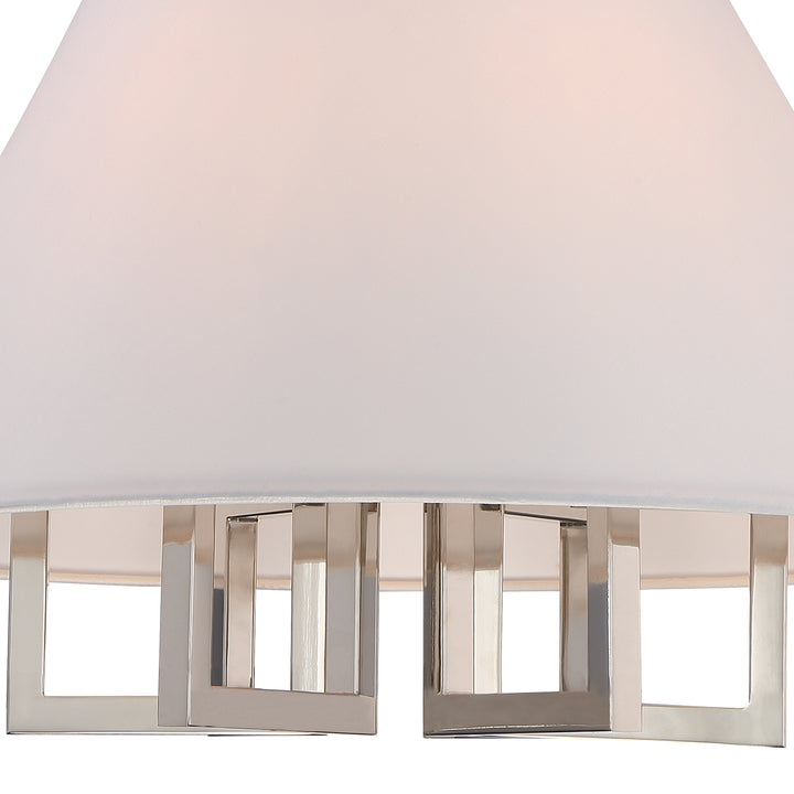 Crystorama Libby Langdon Westwood 6 Light Polished Nickel Chandelier