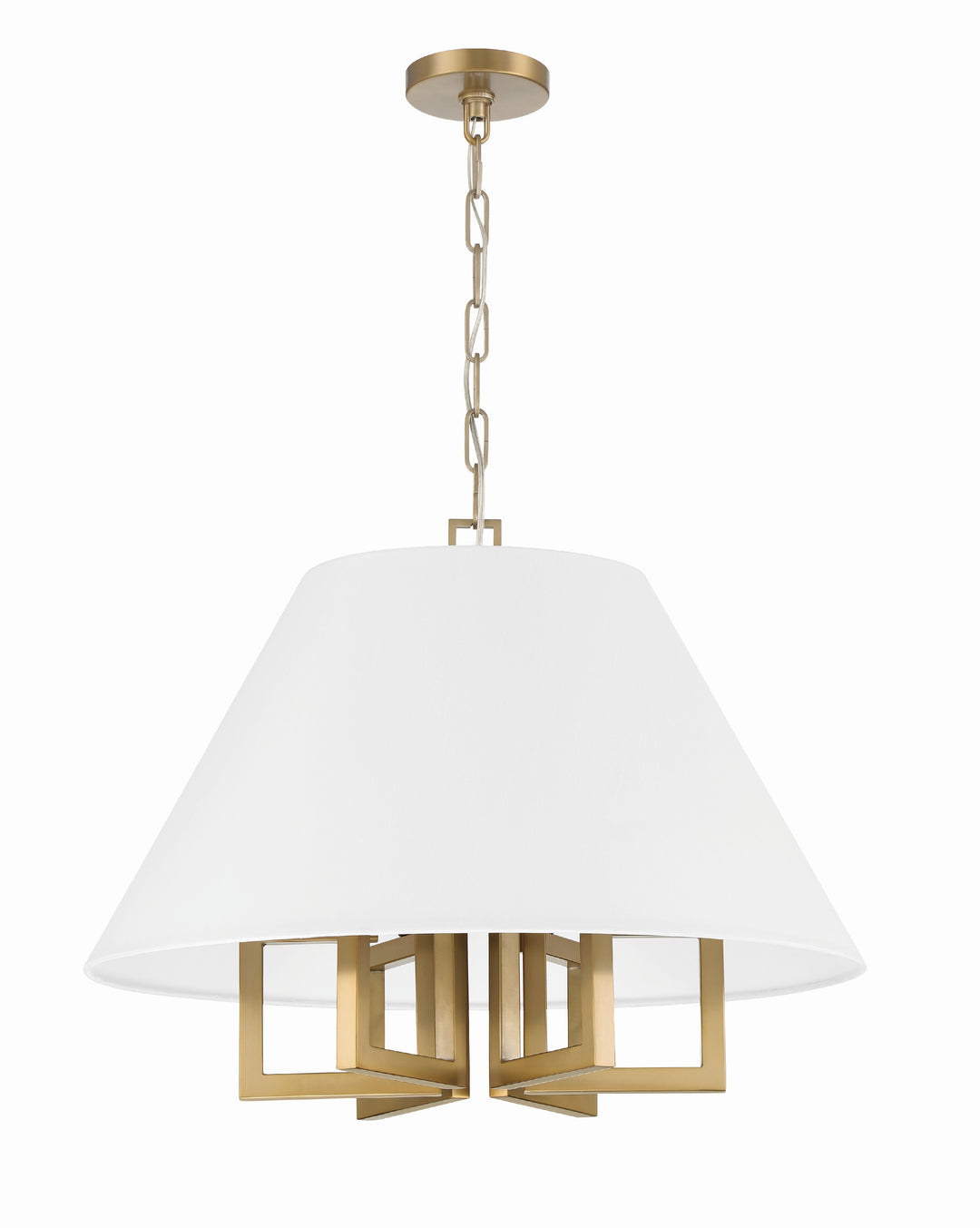 Crystorama Libby Langdon Westwood 6 Light Polished Nickel Chandelier