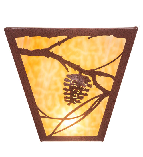 13" Wide Whispering Pines Wall Sconce