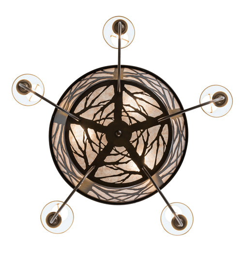 35" Wide Elk On The Loose 5 Light Chandelier