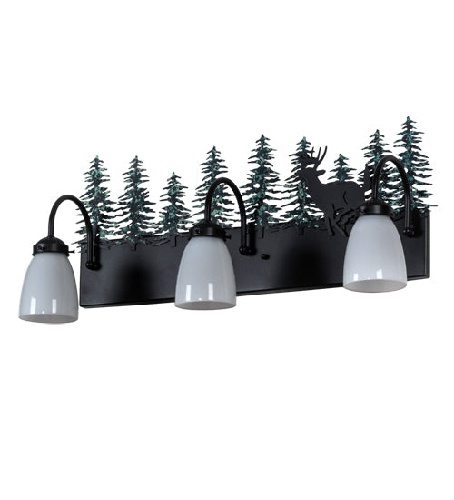 27" Wide Deer 3 Light Vanity Light