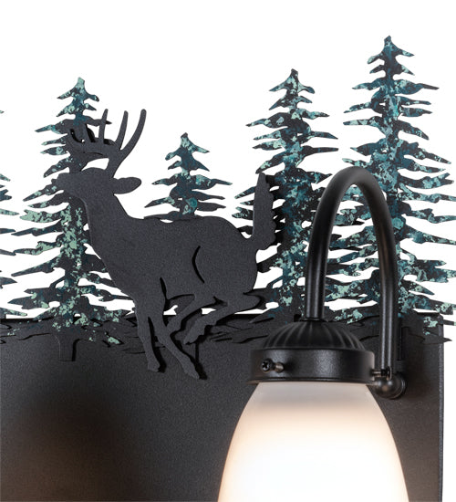 27" Wide Deer 3 Light Vanity Light