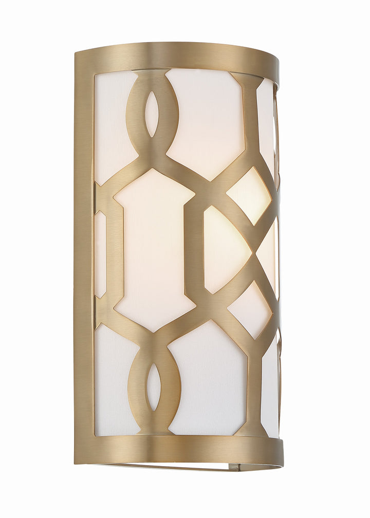 Crystorama Libby Langdon Jennings 1 Light Aged Brass Sconce