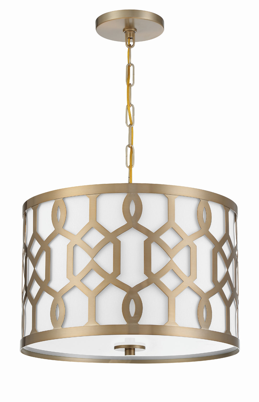 Crystorama Libby Langdon Jennings 3 Light Aged Brass Chandelier