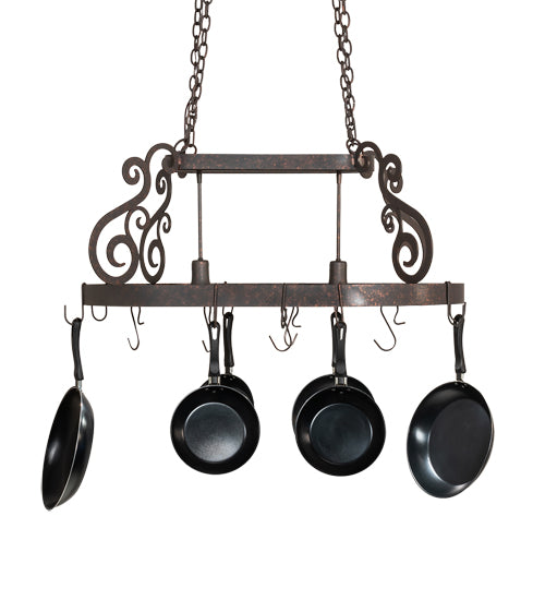 38" Long Neo 2 Light Pot Rack