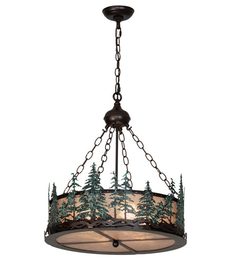 22" Wide Tall Pines Inverted Pendant