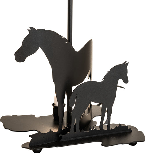 14" High Mare & Foal Table Base