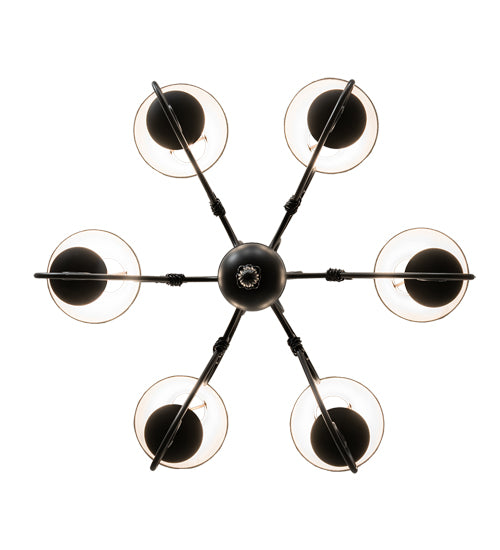 32" Wide Squire 6 Light Chandelier