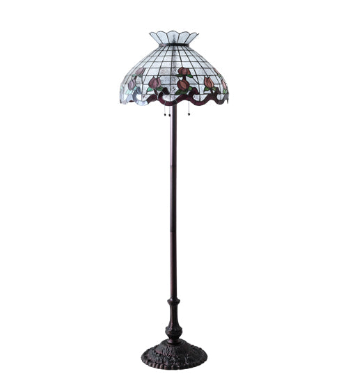 62" High Roseborder Floor Lamp