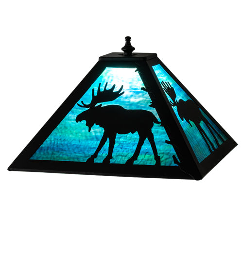 12" Square Moose Shade