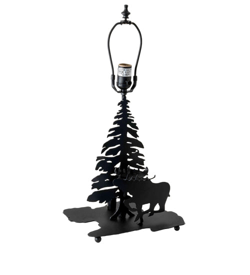 21" High Lone Moose Table Lamp