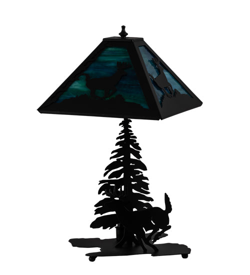 21" High Lone Deer Table Lamp