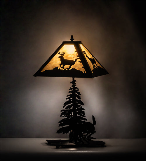 21" High Lone Deer Table Lamp