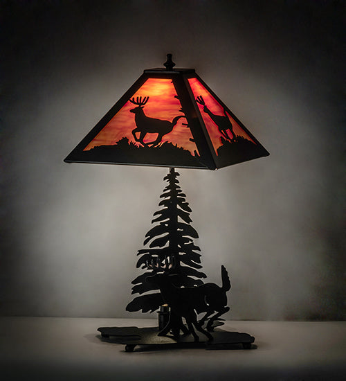 21" High Lone Deer Table Lamp