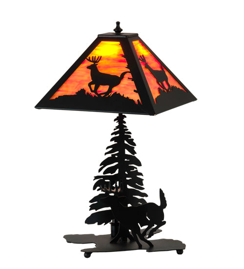 21" High Lone Deer Table Lamp