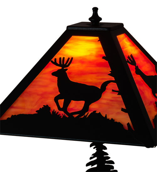 21" High Lone Deer Table Lamp