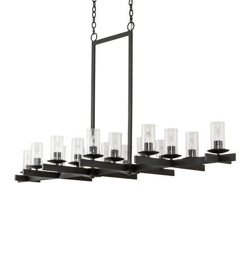 72" Long Dante 16 Light Oblong Chandelier