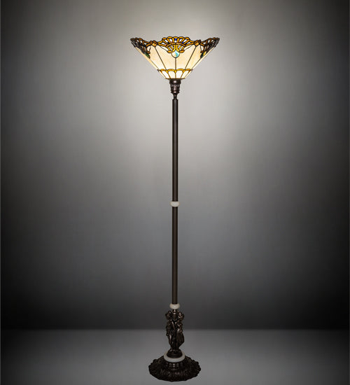 74" High Shell With Jewels Floor Lamp