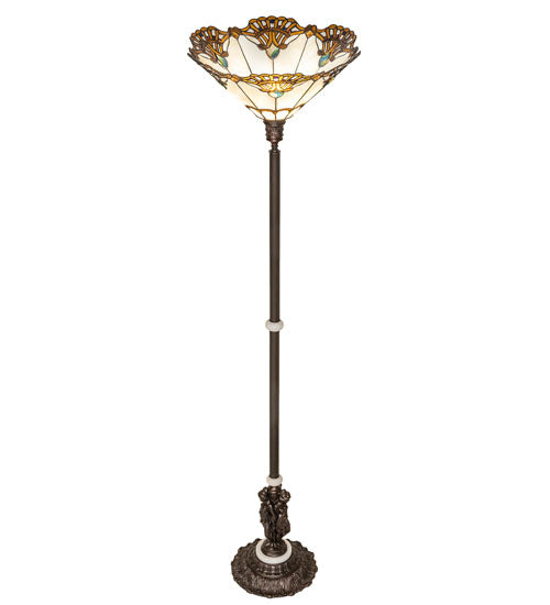 74" High Shell With Jewels Floor Lamp