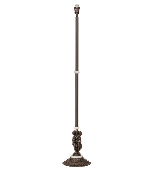 74" High Shell With Jewels Floor Lamp