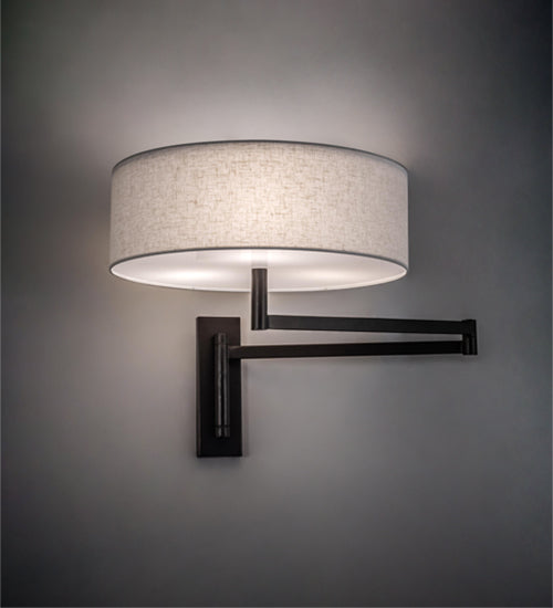 30" Wide Cilindro Textrene Wall Sconce