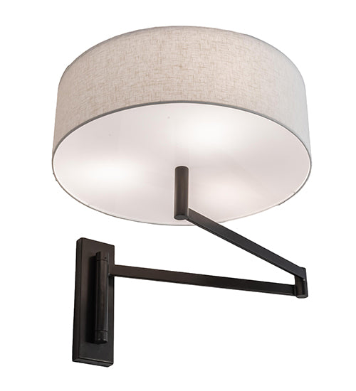 30" Wide Cilindro Textrene Wall Sconce