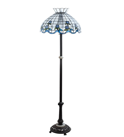 62" High Roseborder Floor Lamp