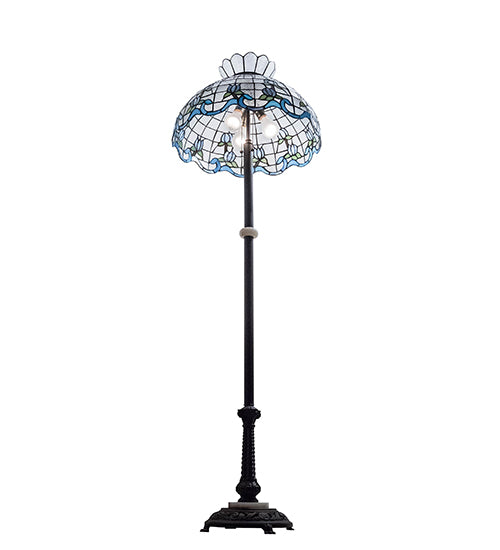 62" High Roseborder Floor Lamp