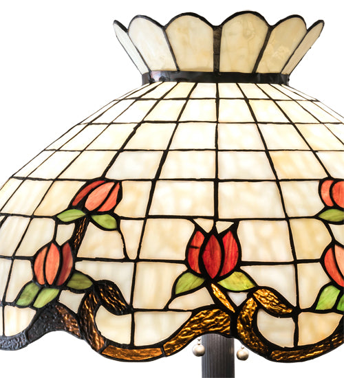 62" High Roseborder Floor Lamp