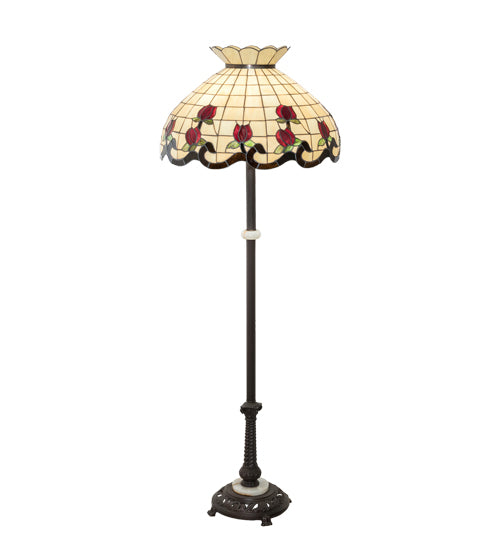 62" High Roseborder Floor Lamp